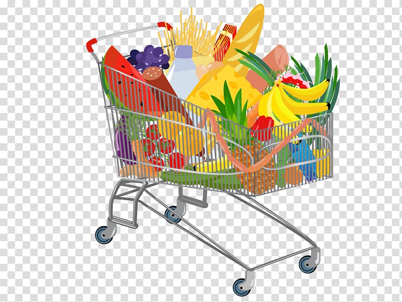 Supermarket, Shopping Cart, Shopping Cart Software, Online - Clip Art 