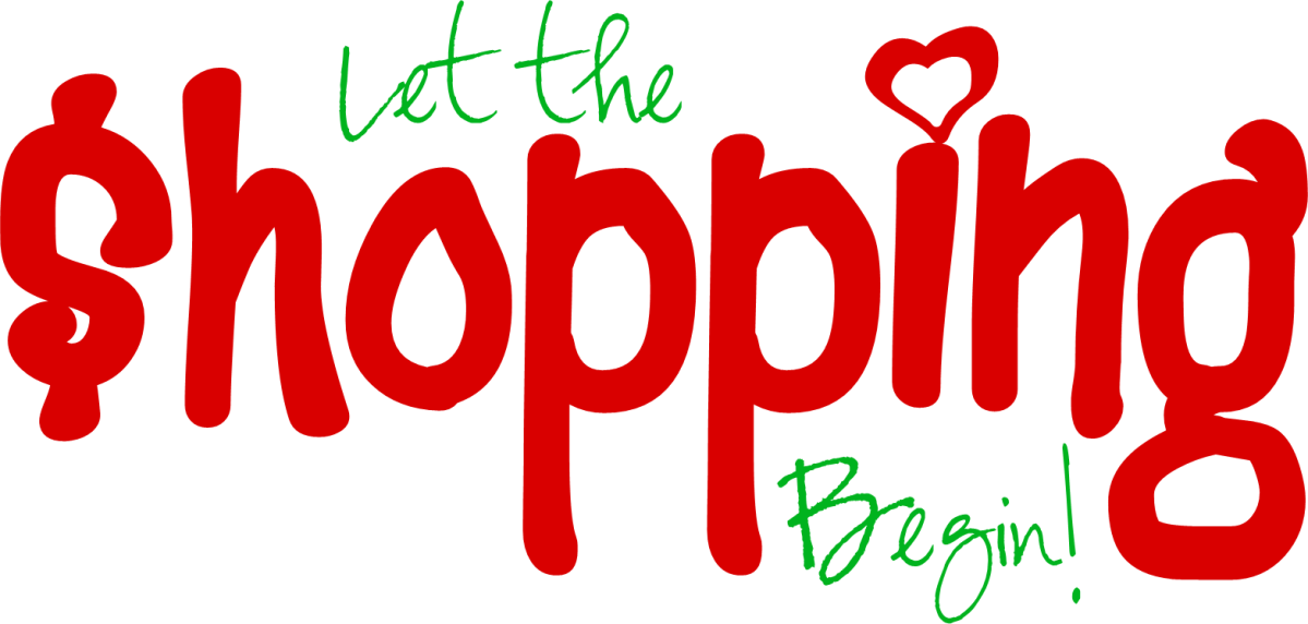 Let the Shopping Begin! - Festive Retail Promotion Logo