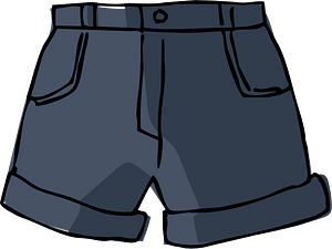 Premium Vector | Fleece cotton jersey shorts pants technical fashion flat  sketch vector illustration template