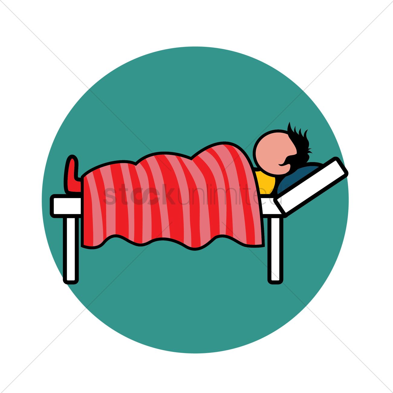 Sick Man In Bed Clip Art Royalty Free Stock Svg Vector And Clip Art Clip Art Library