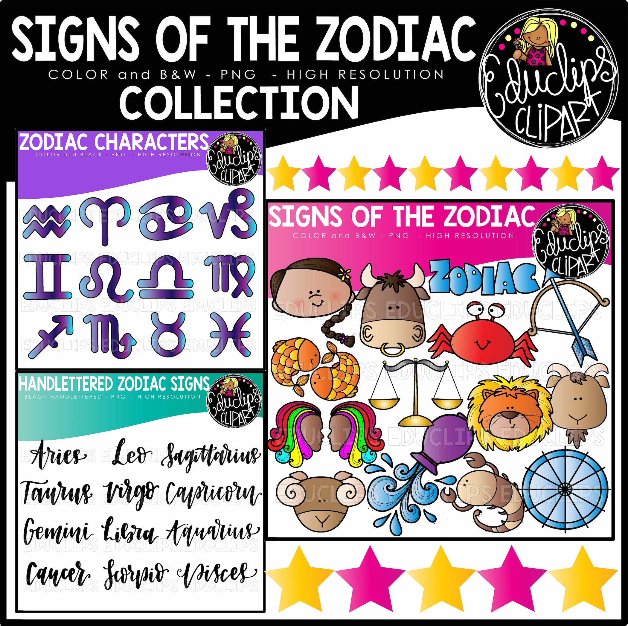Free Clip Art Zodiac Signs free image download - Clip Art Library