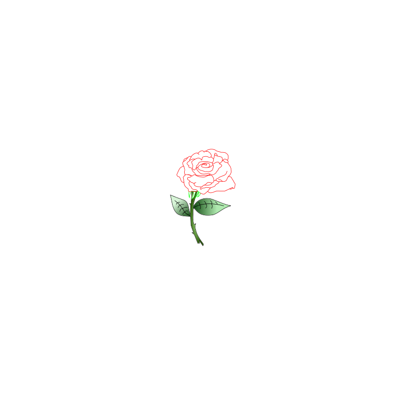 single rose - Clip Art Library