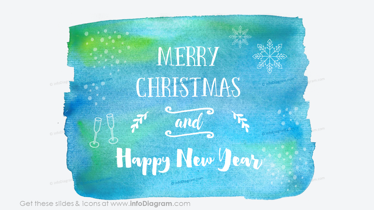 Merry Christmas and Happy New Year Greeting Card - Free Download