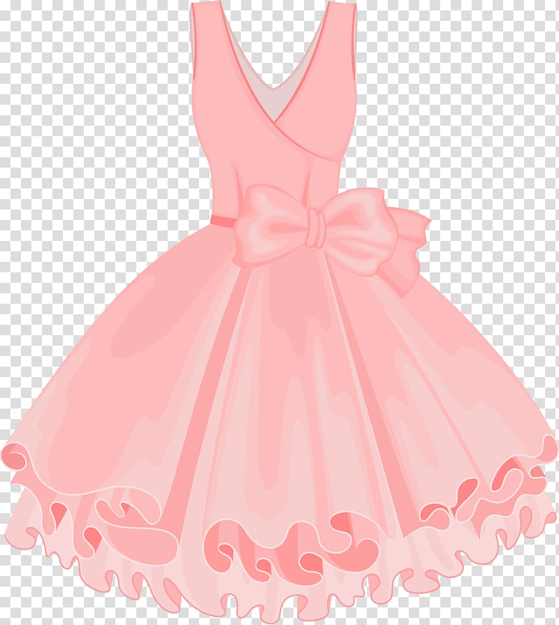 Pink Party Dress for Girls - Elegant Bow & Ruffle Design