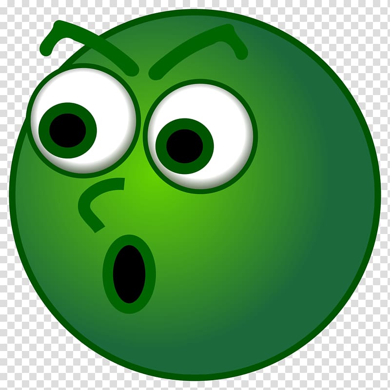 Surprised Green Emoji - Free PNG Clipart for Digital Projects