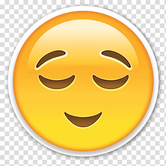 Serene Smiling Emoji - Express Peace and Happiness Online