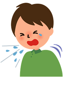 Child Sneezing Illustration - Allergy or Cold Symptoms Visual Guide