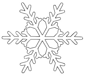 White snowflakes clipart, Black snowflake clip art, Winter holiday