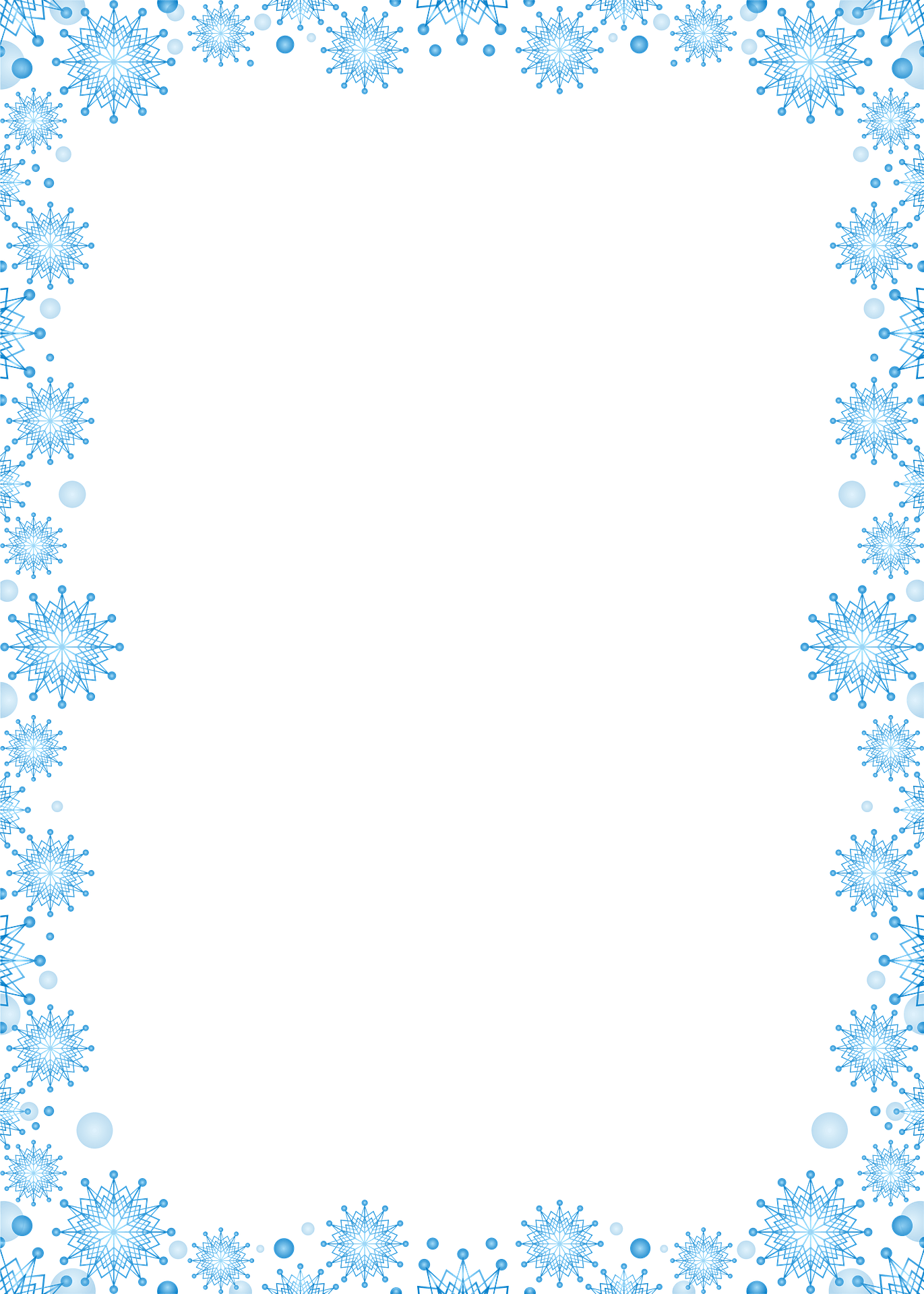 snowflake frames - Clip Art Library