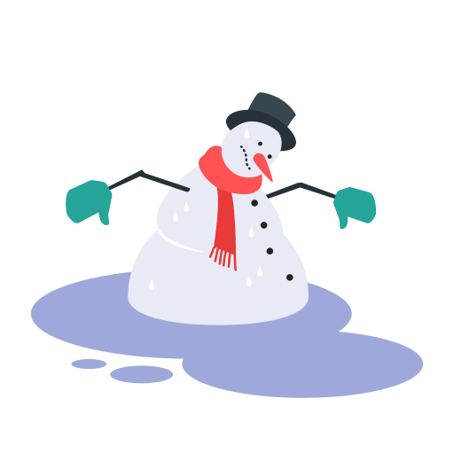 Melted Snowman Black And White , Png Download - Melted Snowman - Clip ...