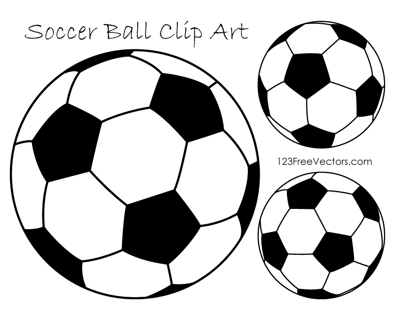 Soccer Ball Clipart Black and White | free vectors | UI Download - Clip ...