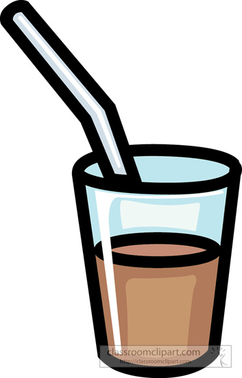 Clipart of a Drink with Straw - Free Classroom Resource