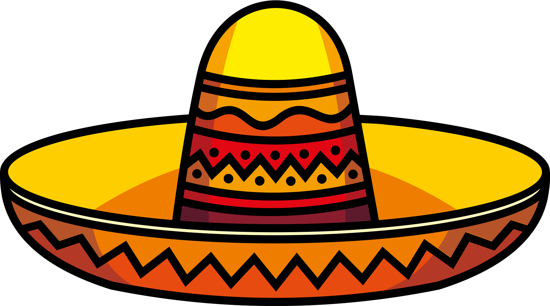 Hand Drawn Sombrero Icon. Vector Mexican Fiesta. Royalty Free SVG ...