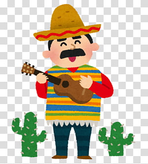 Traditional Mexican Mariachi Musician Illustration - Free PNG Clipart
