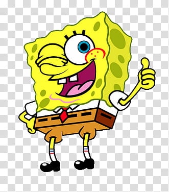 SpongeBob in Formal Wear - Iconic Cartoon Character Pose