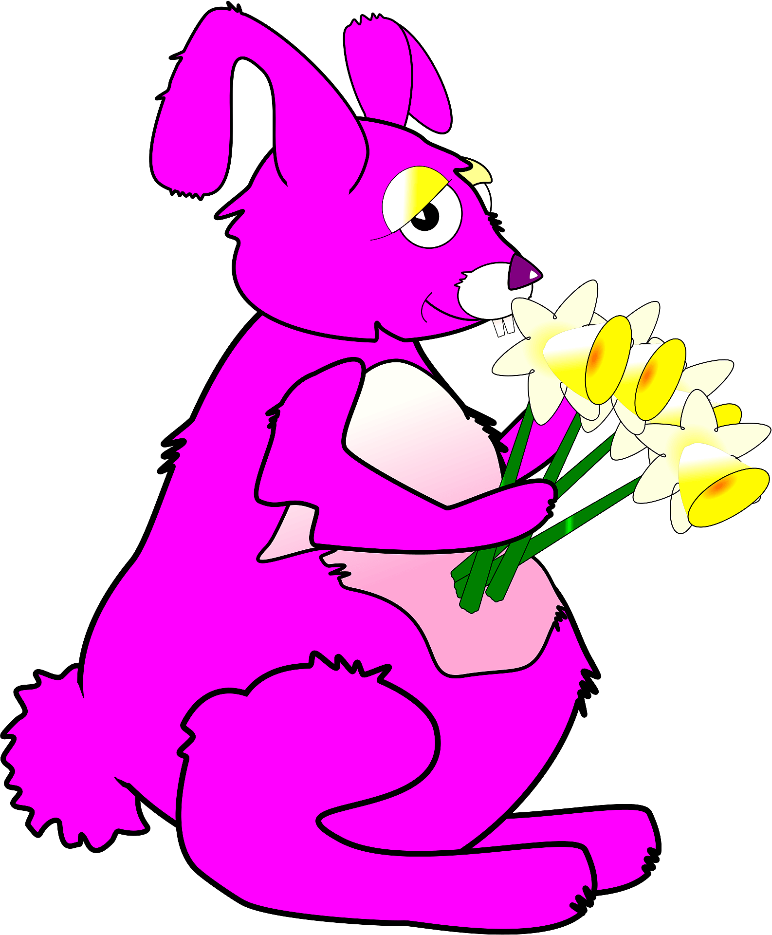 Spring Bunnys Clip Art Library