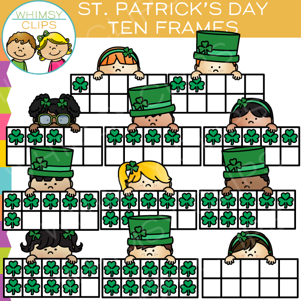 St. Patrick’s Day Ten Frames - Free Math Activity for Kids