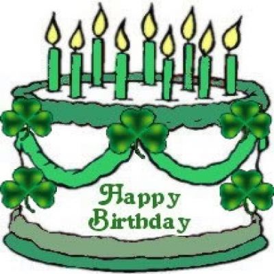 Irish-Themed Birthday Cake Clipart - Free Download & Usage
