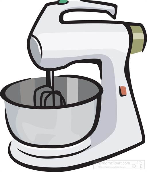 Stand Mixer Illustration - Kitchen Appliance Clipart for Recipes & Blogs