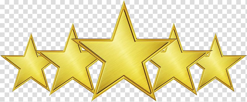 5-Star Rating Icon - Premium Quality Gold Stars for Reviews & Awards