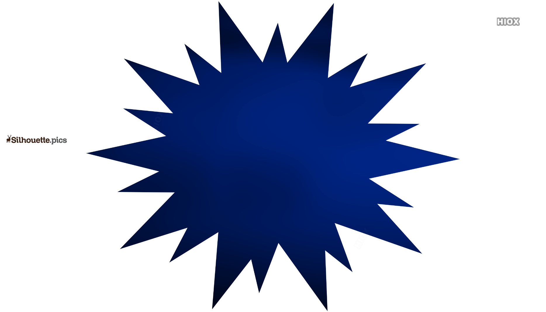 Solid black star burst shape. clipart #166218 at Graphics Factory ...
