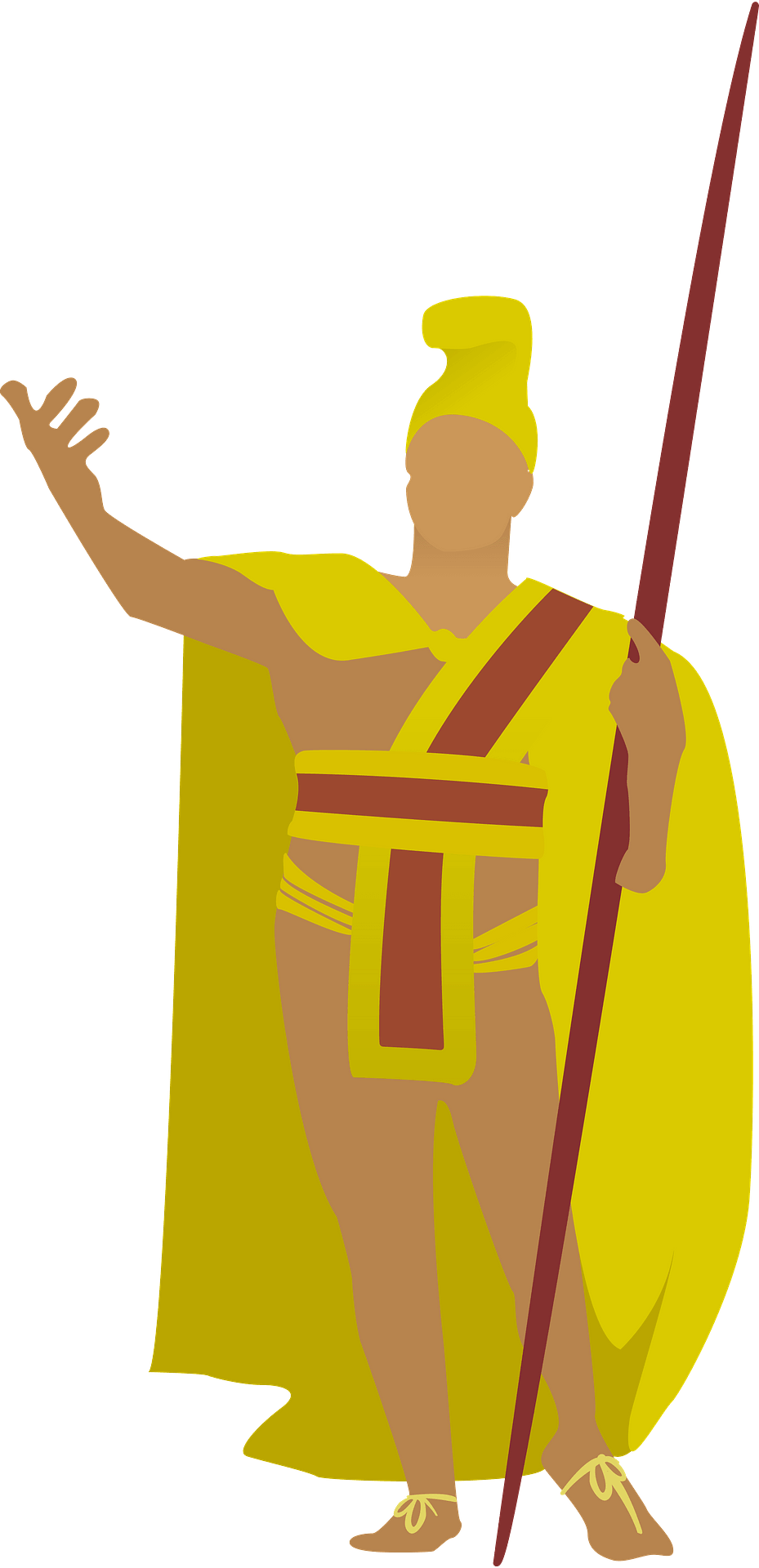 Ancient Greek Philosopher or Orator Illustration - Free Vector Art