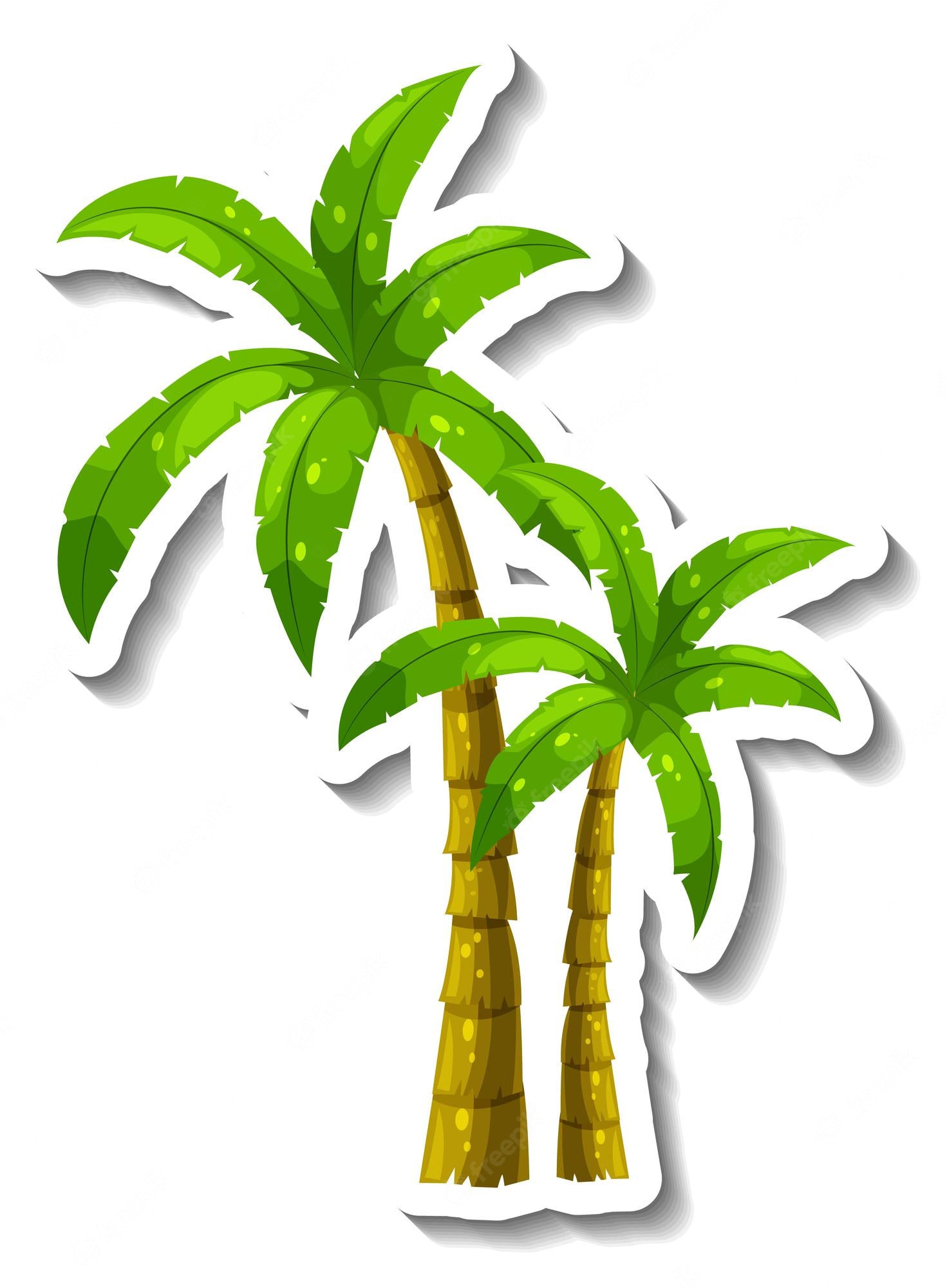 Curved Palm Tree Silhouette Clip Art - Clip Art Library