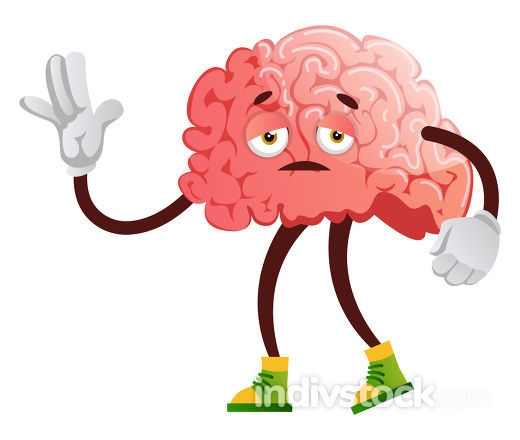 Sleeping Brain Brain Collection Royalty Free Vector Image - Clip Art 