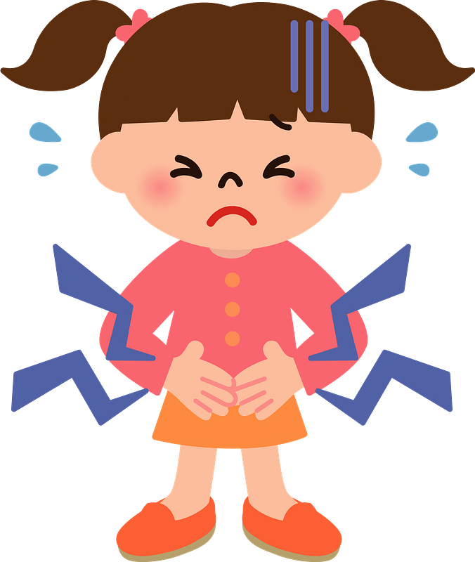 stomach pain clipart