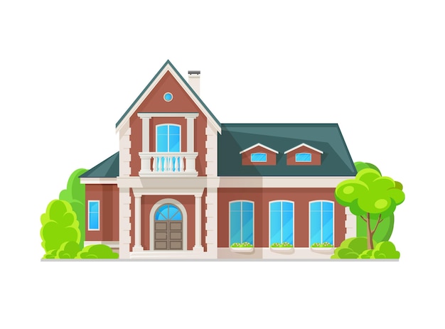 Elegant Two-Story Brick Home Design - Modern Classic Architecture