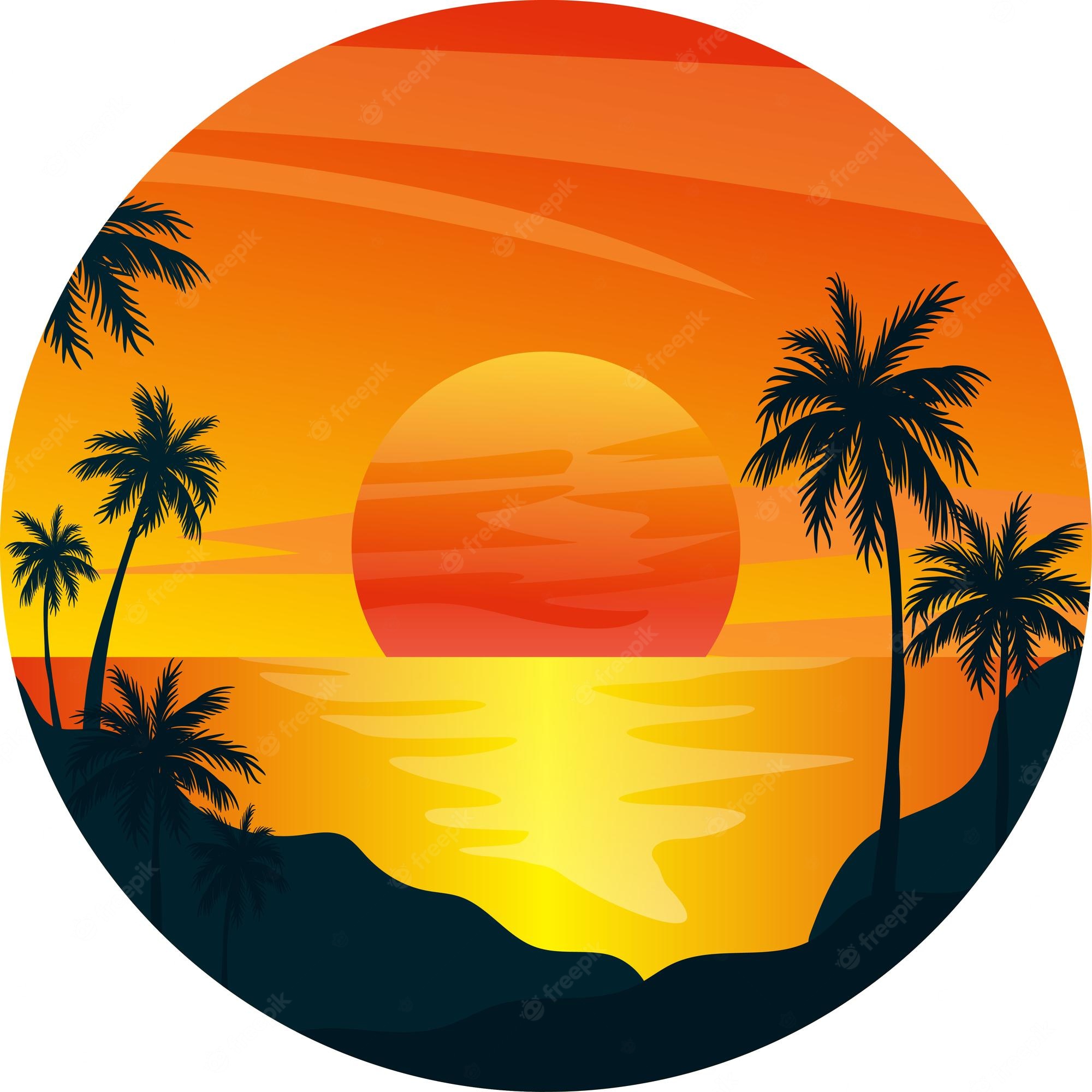 Sailboat Sunset Silhouette PNG Images, Summer Sunset With Sun On - Clip ...