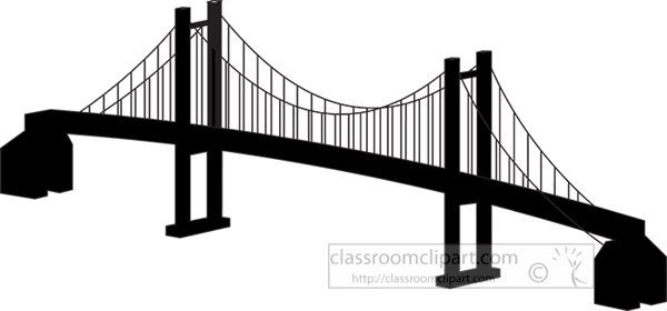 Suspension Bridge Clipart - Free Vector Illustration for Education & Design
