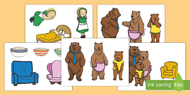 Goldilocks and the Three Bears Story Visuals - Free Teaching Resources