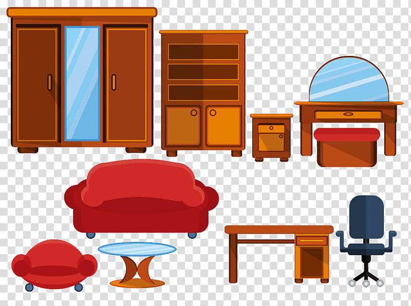 Premium Vector  Home furniture big clipart set household items