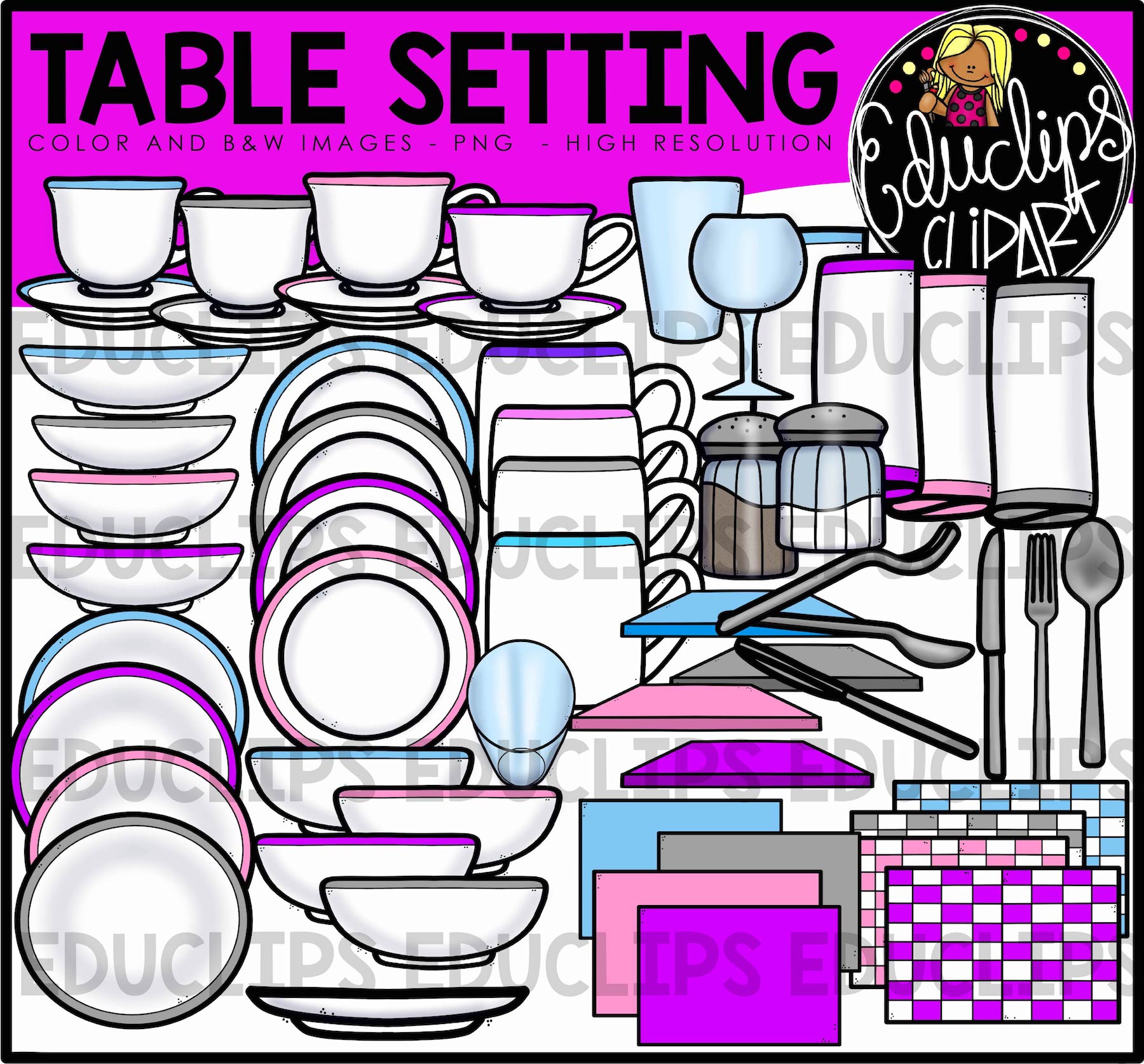 Place Setting Clip Art at Clker.com - vector clip art online - Clip Art ...