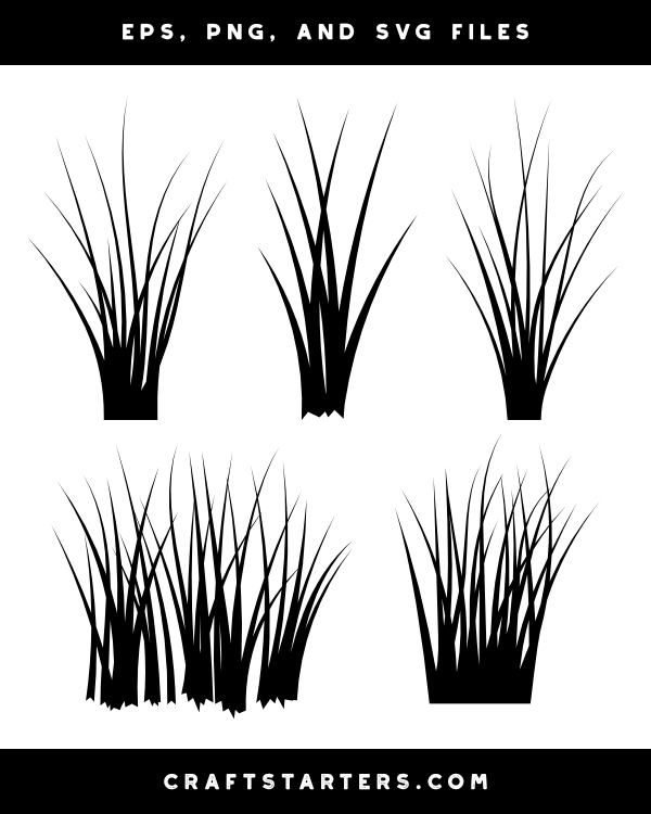 grass silhouettes - Clip Art Library