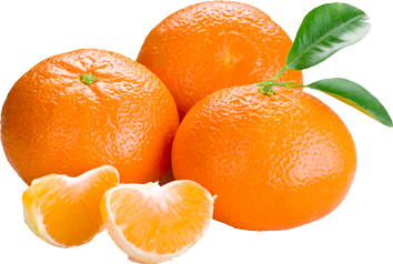 Fresh oranges with green leaves and peeled segments on white background