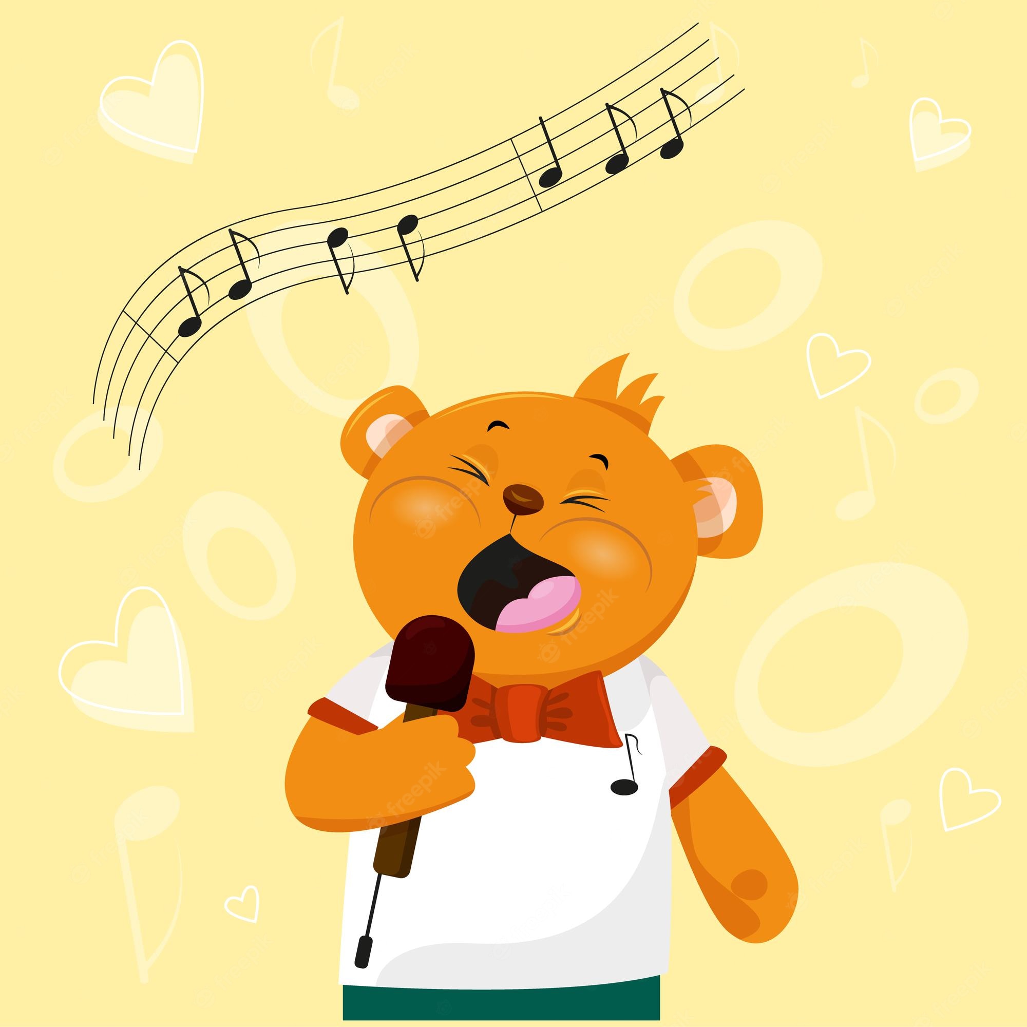 Three Teddy Bears Choir Singing Royalty Free SVG, Cliparts - Clip Art