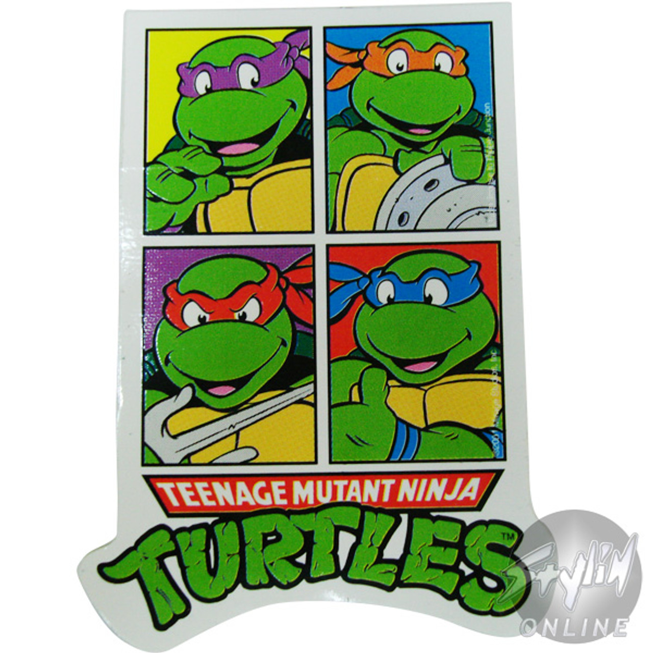 Teenage Mutant Ninja Turtles 'Car Peeker' Die-Cut Vinyl Decal Sticker – Choose Your Turtle! (7 Inch)