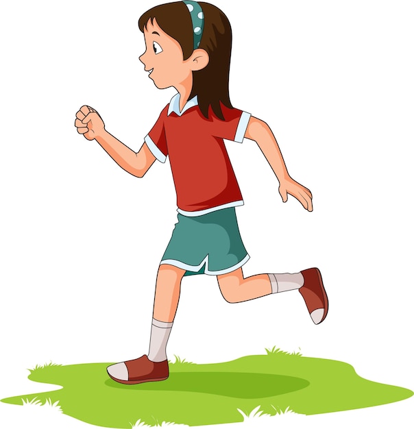 Little Girl Running Royalty Free SVG, Cliparts, Vectors, And Stock ...
