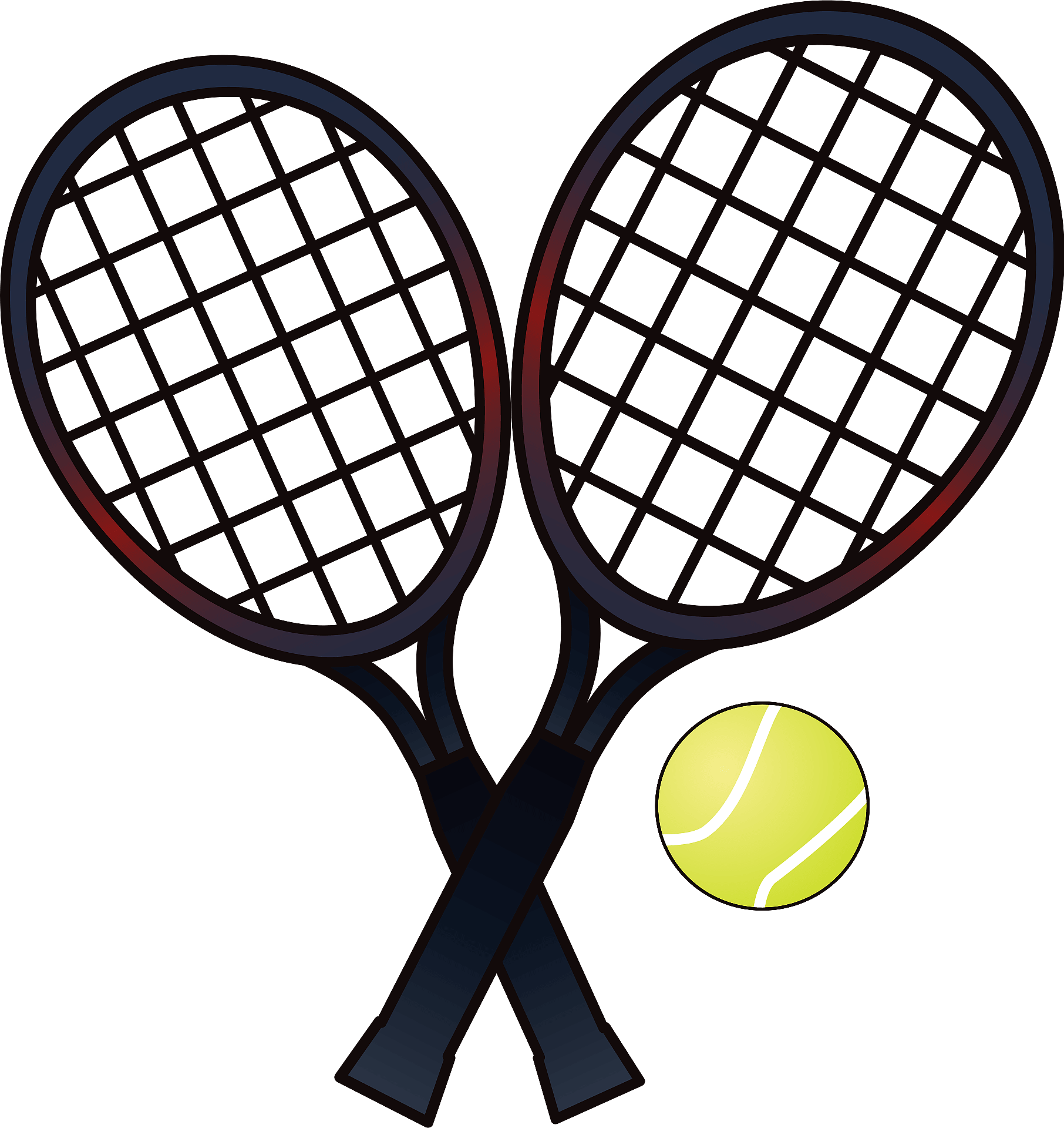 Tennis Rackets Stock Illustration - Download Image Now - Tennis - Clip ...