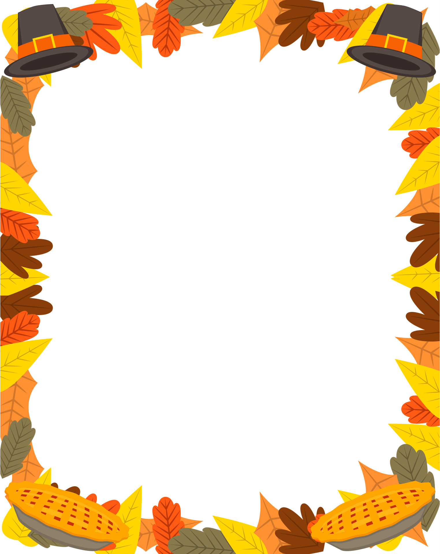 thanksgiving borders clip art free