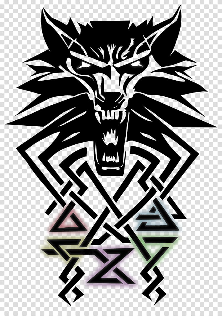 Tribal Wolf Tattoo Design - Bold Geometric Art for Body Ink