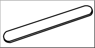 Rounded Rectangular Bar Outline - Vector Illustration for Design & UI