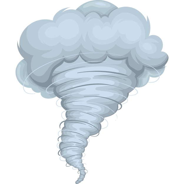 Cartoon Tornado Clipart Hd PNG, Cartoon Tornado Design Material - Clip ...