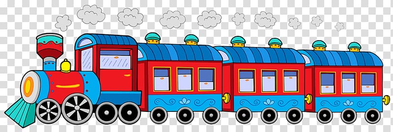 Fun Cartoon Train Illustration for Kids’ Websites & Educational Content