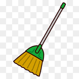 Cartoon Broom Illustration - Free PNG Clipart for Cleaning & Home Decor
