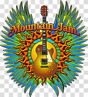Mountain Jam Festival Logo - Psychedelic Guitar Art