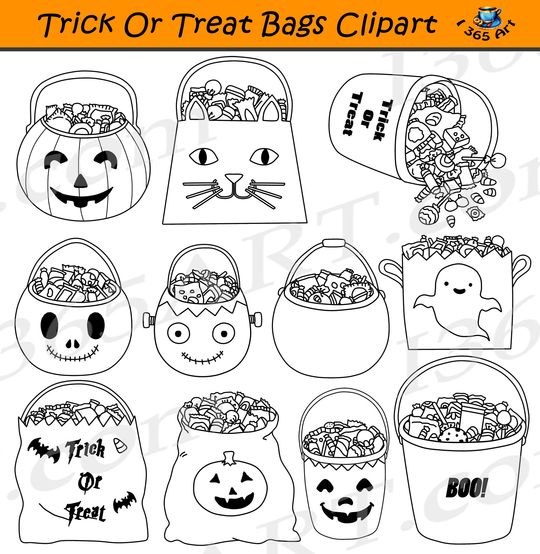 trick or treat - Clip Art Library