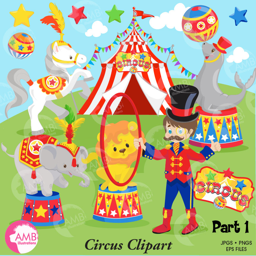 Circus Clipart Collection - Free Downloadable Vector & PNG Files